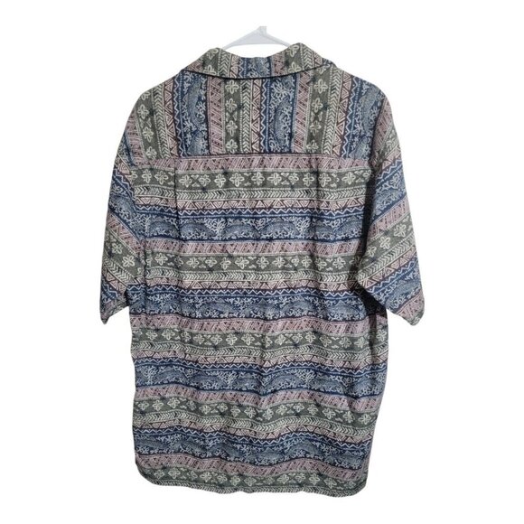 John Rich and Bros Woolrich Shirt Men L Multicolor Cotton Hawaiian Coastal Rare - Picture 2 of 6
